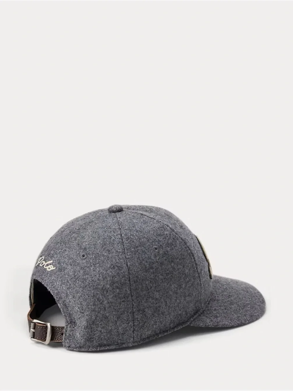 Polo Ralph Lauren The Ralph Logo Wool-Blend Ball Cap Classic Grey Heather Hat